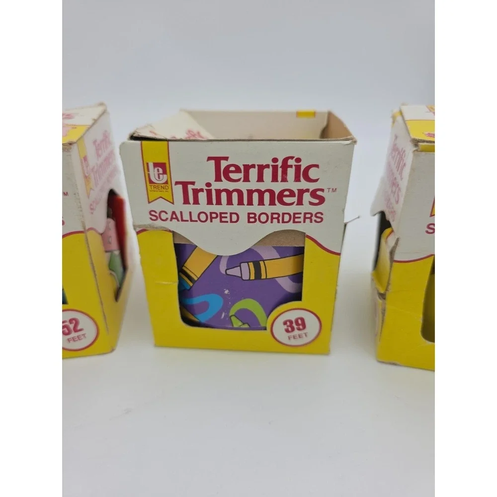 VTG 1981 TREND Terrific Trimmers Scalloped Borders 39 feet LOT Of 5
